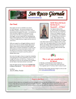 St Rocco's Feast Giornale