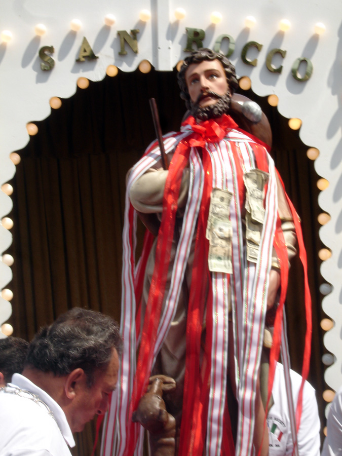 Saint Rocco's Feast statue